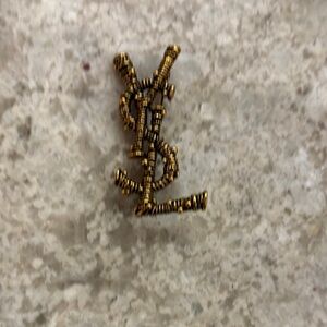 Gold Logo Brooch